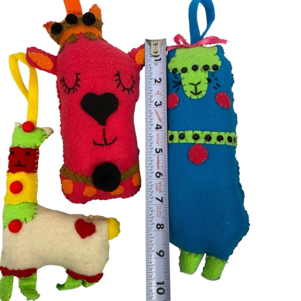 Handmade felt llama